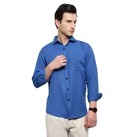 Latest Chikan Men's Solid Regular Fit Full Sleeve Cotton Casual/Formal Shirt-thumb1