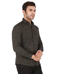 Latest Chikan Men's Textured Regular Fit Full Sleeve Cotton Casual/Formal Shirt-thumb4