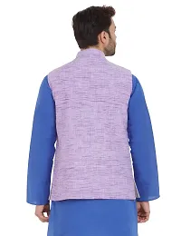 Latest Chikan Men's Textured Nehru Jacket-thumb1