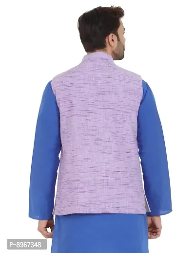 Latest Chikan Men's Textured Nehru Jacket-thumb2