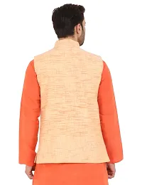 Latest Chikan Men's Textured Nehru Jacket-thumb1