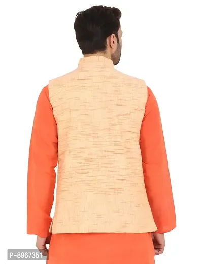 Latest Chikan Men's Textured Nehru Jacket-thumb2