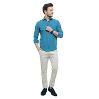 Latest Chikan Men's Striped Regular Fit Full Sleeve Cotton Casual Shirt-thumb3