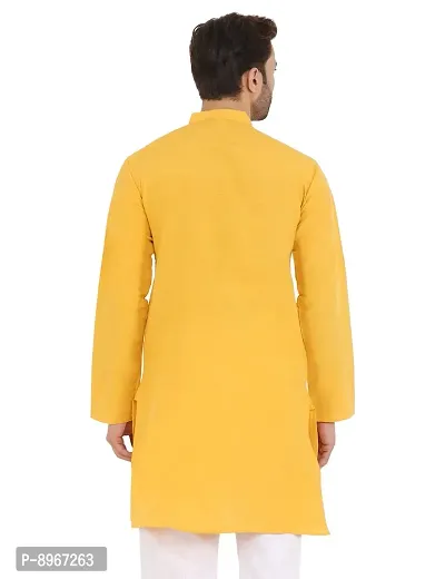 Latest Chikan Men's Cotton Regular Kurta, Pajama  Jacket Set-thumb5