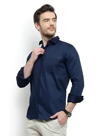 Latest Chikan Men's Regular Fit Full Sleeve Cotton Casual Shirt-thumb2