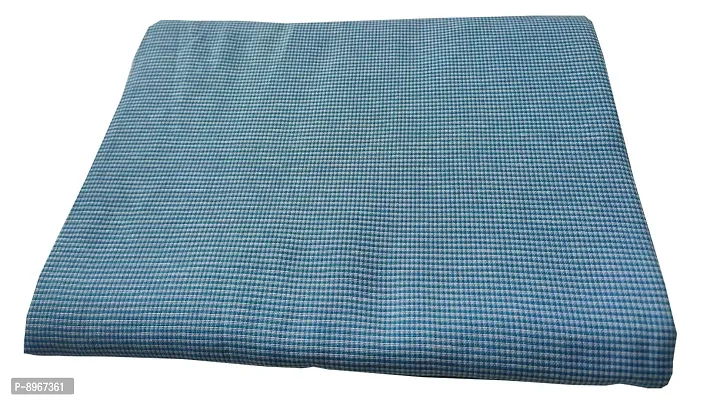 Latest Chikan Unisex Unstitched Fabric (3m - 44Panna , Blue , Free Size )