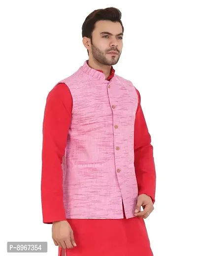 Latest Chikan Men's Textured Nehru Jacket-thumb4