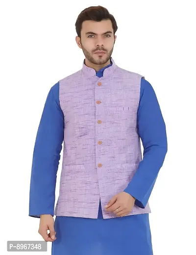 Latest Chikan Men's Textured Nehru Jacket-thumb0