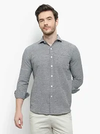 Latest Chikan Men's Checked Regular Fit Full Sleeve Cotton Casual Shirt-thumb2