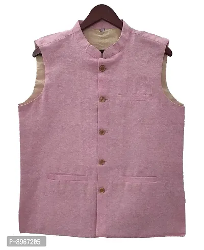 Latest Chiakn Men's Traditional Cotton Nehru Jacket/Waistcoat-thumb0
