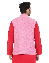 Latest Chikan Men's Textured Nehru Jacket-thumb1