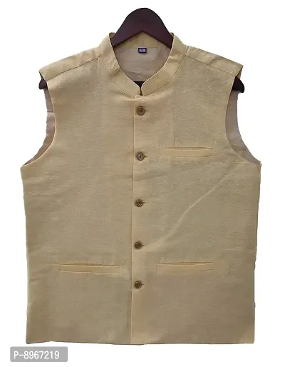 Latest Chiakn Men's Traditional Cotton Nehru Jacket/Waistcoat-thumb0