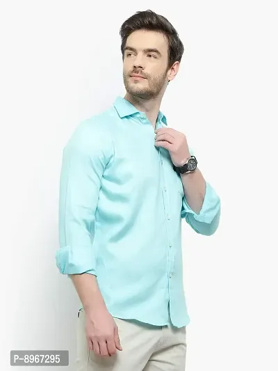 Latest Chikan Men's Regular Fit Full Sleeve Cotton Casual Shirt-thumb4