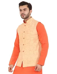 Latest Chikan Men's Textured Nehru Jacket-thumb2