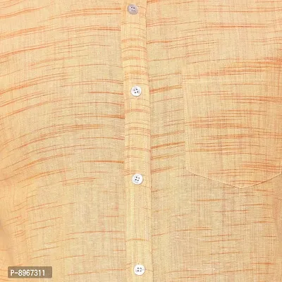 Latest Chikan Men's Cotton Textured Half Sleeves Shirt-thumb5