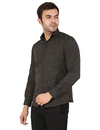 Latest Chikan Men's Textured Regular Fit Full Sleeve Cotton Casual/Formal Shirt-thumb3