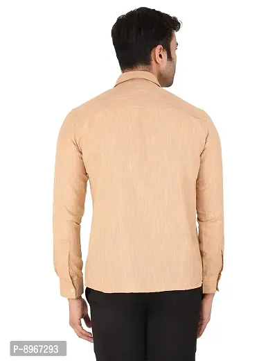 Latest Chikan Men's Textured Regular Fit Full Sleeve Cotton Casual/Formal Shirt-thumb3