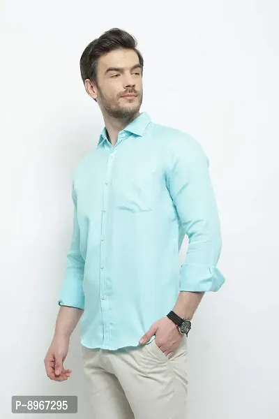 Latest Chikan Men's Regular Fit Full Sleeve Cotton Casual Shirt-thumb3
