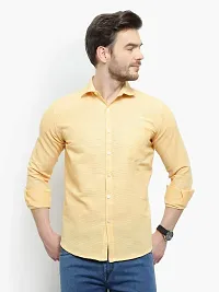 Latest Chikan Men's Checked Regular Fit Full Sleeve Cotton Casual Shirt-thumb2