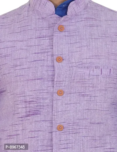 Latest Chikan Men's Textured Nehru Jacket-thumb5