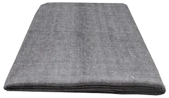 Latest Chikan Unisex Unstitched 3 Meter 44 Panna Fabric for Long and Short Kurta, Shirt, Top, Kurti (Grey, Free Size)-thumb1