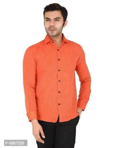 Latest Chikan Men's Textured Regular Fit Full Sleeve Cotton Casual/Formal Shirt-thumb0