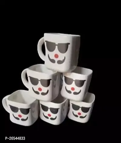 Classic Ceramic Tea-Coffee Cups Set Of 6-thumb0