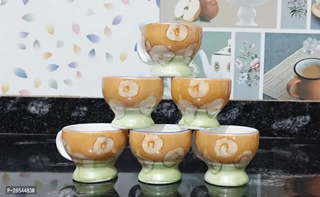 Classic Ceramic Tea-Coffee Cups Set Of 6