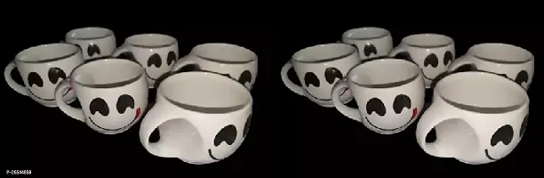 Classic Ceramic Tea-Coffee Cups Set Of 12-thumb0