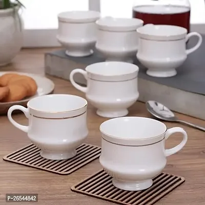 Classic Ceramic Tea-Coffee Cups Set Of 6