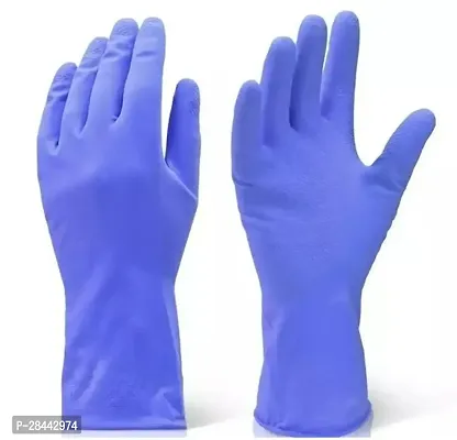 Cleaning Gloves Reusable Rubber Hand Gloves Stretchable Gloves for Washing Cleaning Kitchen Garden-thumb0