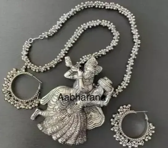 Trending Oxidized Silver Jewellery Set