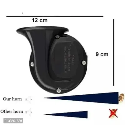 TOVOTA Horn For Indian Universal For Car Universal For Bike Ferrari Maruti Suzuki TVS Mahindra Toyota Bolero Fortuner Alto Innova City Scorpio Thar Jazz Discover 150 Splendor Safari Swift Pack Of 2 horn And 8way tuner dibbi pack 3pc-thumb3