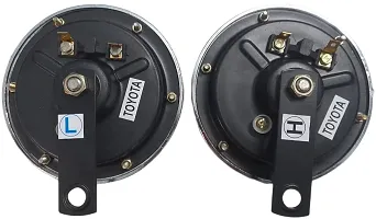 Patel horness Horn For Honda Universal For Bike Super Splendor Pack Of Set of 2pc 12v dc current horn All vehicles universal-thumb3