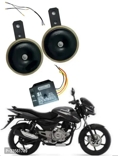 TOVOTA Horn For Indian Bajaj Hero Honda TVS Ferrari Universal For Bike Universal For Car Pulsar Pulsar 135 Pulsar 150 Fortuner Universal For Bike Universal For Car Jeep Pack Of pack of 2 hornAnd 8way tuner dibbiAndwire all product water proof