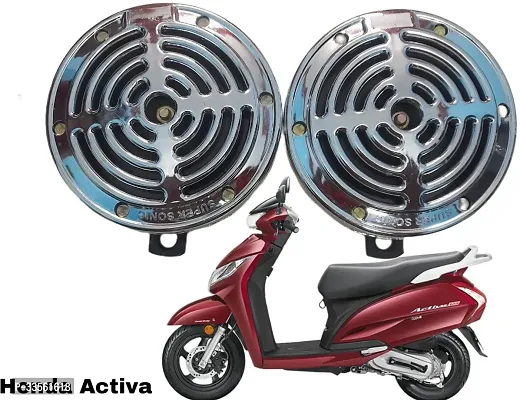 Patel horness Horn For Honda Activa Universal For Car Universal for Bus Universal For Bike Universal for Trucks Pack Of 2