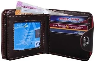 Attractive Royal Wing Wallet Two Fold Brown-thumb2