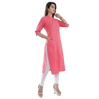 Purvi Women's Cotton Flex Straigth Kurta-thumb1