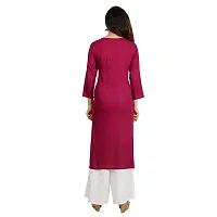 Purvi Women's Rayon Emberoidered Kurta And Zari Work Palazzo Set (PURPLE-S)-thumb4