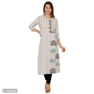 PURVI Women's Cotton Asymmetric Tunic Kurta (SFT-1936-GREY-2XL_Grey_2XL)-thumb0