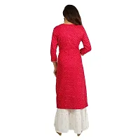 Purvi Women's Cotton Gota Work Kurta And Zari Embroidered Sharara Set (RED, Large)-thumb4