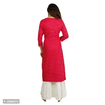 Purvi Women's Cotton Gota Work Kurta And Zari Embroidered Sharara Set (RED, 3X-Lrage)-thumb5