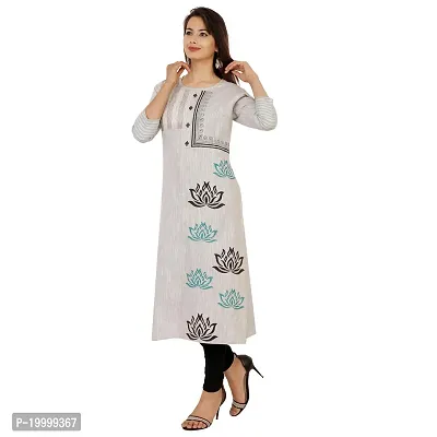 PURVI Women's Cotton Asymmetric Tunic Kurta (SFT-1936-GREY-2XL_Grey_2XL)-thumb3