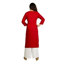 Purvi Women's Rayon Emberoidered Kurta And Zari Work Palazzo Set (MAROON-S)-thumb4