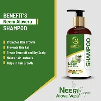 Aalman Professional Neem And Aloevera Shampoo For Dry Weak, Dull Hair- Pack Of 2-thumb1