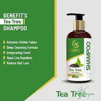 Aalman Professional Tea Tree Anti Dandruff Shampoo For Dandruff, Hair Fall And Itchy Scalp- Pack Of 2-thumb1