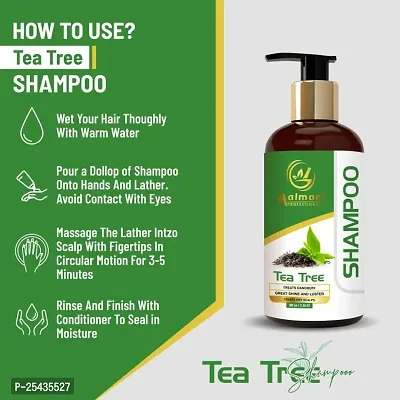 Aalman Professional Tea Tree Anti Dandruff Shampoo For Dandruff, Hair Fall And Itchy Scalp- Pack Of 2-thumb3