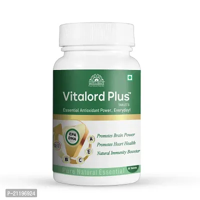 Santeacute;  Beauteacute; Vitalord Plus, DHA, EPA, Omega 3 Fatty Acids, Multi-Minerals, Antioxidant, 60 vegetarian Tablets-thumb0