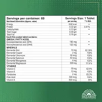 Santeacute;  Beauteacute; Vitalord Plus, DHA, EPA, Omega 3 Fatty Acids, Multi-Minerals, Antioxidant, 60 vegetarian Tablets-thumb4