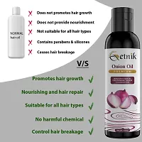 Getnik Onion Hair Oil for Hair Growth and Hair Fall Control with Black Seed Oil Extracts Onion Oil 100 ml (pack of 1)-thumb1